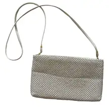 Vintage purse,‎ metal cream, gold, whiting, and Davis international