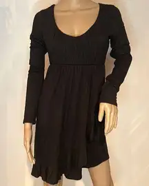 LAmade Black dress with ruffle detail size small