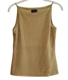 My Michelle Vintage Gold Shimmering Tank Medium