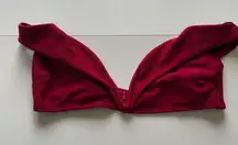 Red bralette top 