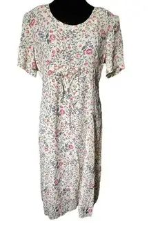 M.H.M. Melissa Harper Vintage 90s Cottagecore Witchy Prairie Floral Midi Dress