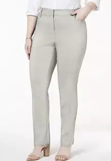 JM COLLECTION Plus Size Tummy Control Curvy-Fit Pants,26W