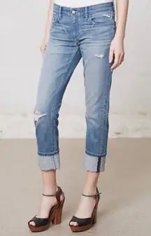 Pilcro And The Letterpress Anthropologie Light Wash Jeans Hyphen Fit Size 27 EUC