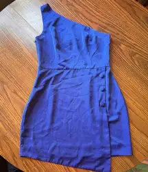 NBD Tere Mini Dress in Bright Cobalt size M