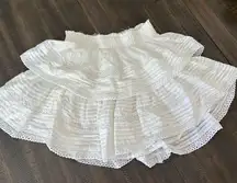 American Eagle white ruffle skirt