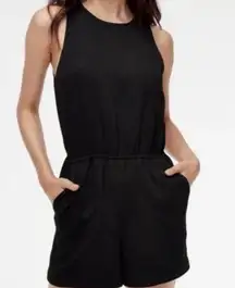 Aritzia Wilfred Rive Romper Jumpsuit in Black