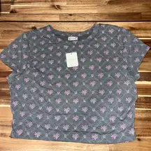 NWT Free People Cropped Tee Size L