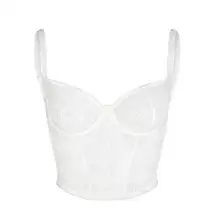 Skims Ultra Fine Lace Corset Marble Size Large