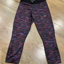 Nike women’s running tights Purple Red Patterned Leggings XS