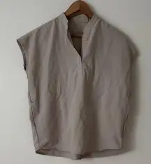 Figs XS Rafaela Tan Scrub Top