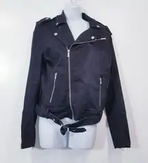 The Kooples Jeans Moto Jacket