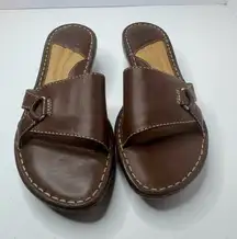 Born Brown Leather Sandals Size 7