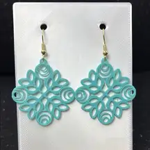 The Bloom Drop Aqua Earrings