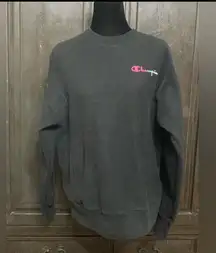 Champion Black with Neon Champion logo sweatshirt - size M. ***Refer to measurements. Sweatshirt material very thick, gently warn & excellent condition. Comfy & warm. Measurements approximately 21.5” from armpit to armpit x 26” long. Non-smoking home. priced to sell at as is condition. Don’t like my price, make reasonable offer! And thank you for checking my closet.