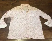 VS Victoria Secret sleepwear pajamas top long sleeve size large womens