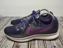 Nike Pegasus 34 Women's Size 8.5 Ink/Hyper Violet Lightweight Running Shoes