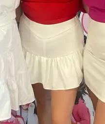 White Skort