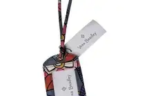 NEW Vera Bradley ID LUGGAGE TAG Tropical Evening Cotton Travel Bag Accessory #2