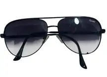 Quay Desi HIGH KEY Black fade Aviator Sunglasses