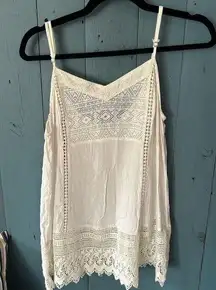 Lorimer NY White Lace Camisole, Size Medium