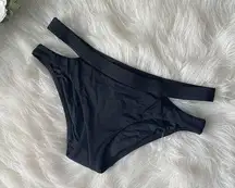 Black Strappy Bikini Bottoms NWOT Size 6 by Seafolly