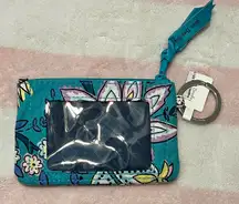 Vera Bradley card and cash holder with key ring