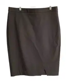 Banana Republic black tulip pencil skirt women’s 14 side zip OfficeSiren NEW