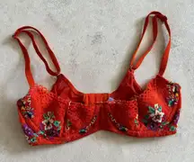 Floral Dolled Up Lace Quarter Cup Bra