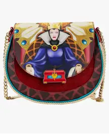 Loungefly Disney villains Snow White Evil Queen Throne Crossbody bag NWT