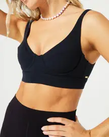 L*Space active tryout sports bra black