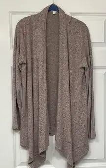 NWOT Charming Charlie Taupe Open Front Cardigan