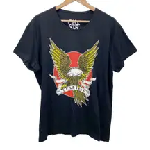 Chaser Womens Graphic T-Shirt 1X Eagle Fearless Biker Americana Streetwear Edgy