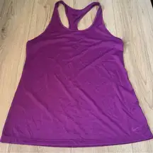 Nike Purple Fitted Sleeveless Tank Top
