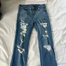 american eagle ripped skinny jeans