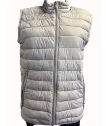 DKNY Women's Grey Lightweight Puffer Vest Size XS SKU 6302