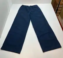 Vince Womens Navy Blue Hemp Cotton Blend‎ Pull-On Pant Size Small Two Pockets