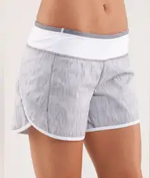 Lululemon Turbo Run Short Wee Are From Space White Combo White Heathered Fossil
