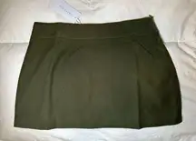 Charcoal Army Green Skirt 