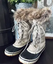 Falls Creek Thinsulste Water Resistant Faux Fur Fall Winter Duck Boots