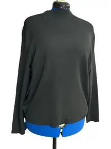 FREE ASSEMBLY Boxy Cropped Sweater Black Women’s Large‎