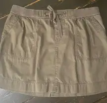 Old Navy Olive 🫒 Green Mini Cargo Skirt Tie Front