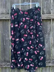 Napa Valley 90’s Cherry Print MIDI Skirt | 20