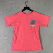 Surf Style Clearwater Beach Florida T-Shirt‎  Womens Size Small Short Sleeve Pink