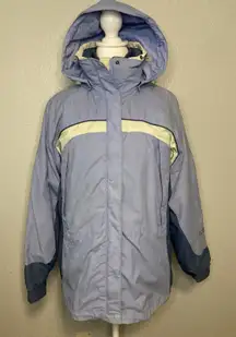 Columbia Ski Jacket Women’s S Removable Liner Interchange Core Blue Zip Hooded