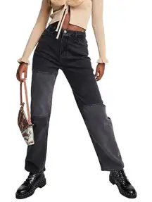 Hollister Ultra High Rise Dad Jeans‎ color Block Size 7R