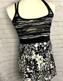 Soybu Black White Racerback Athletic Tank Top - S