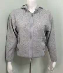 Adidas by Stella McCartney gray zipper front sweatshirt jacket with hood size XS