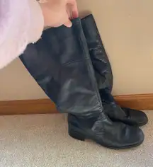 Nexday Black Y2K Knee Boots