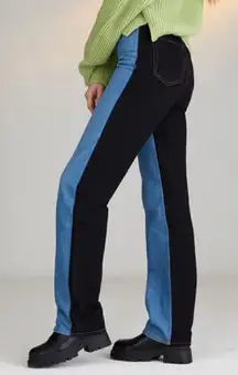 NWT Pacsun 90's Boyfriend‎ Jeans Blue/Black Teo Tone Size 25