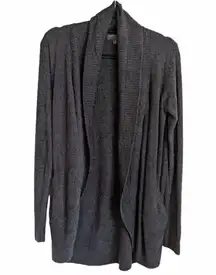 Barefoot Dreams  cozy chic lite black sweater cardigan Size M